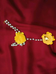 Floral Haldi jewellery Set
