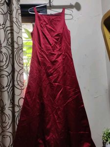 A Maroon Colour Gown