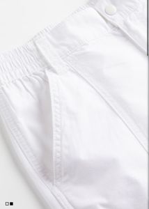 White Cargo Trouser