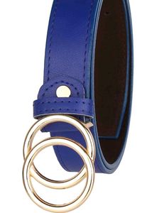 Blue Double Ring Belt