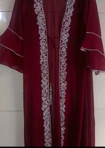 Maroon Embellished Blouse