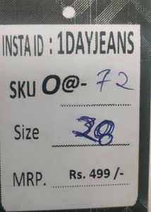 women Black Cargo jeans size 28 (O-72)