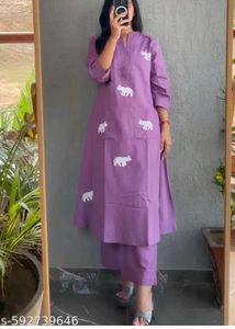 Emrodary Elephant Kurta Set