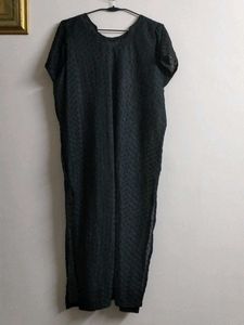 Elegant Black half sleeves kurta