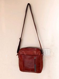 Leather Crossbody Messenger Bag