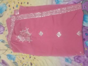 Pretty Peach Saree