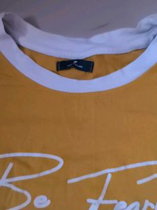 Yellow &#39;Be Fearless&#39; Tee