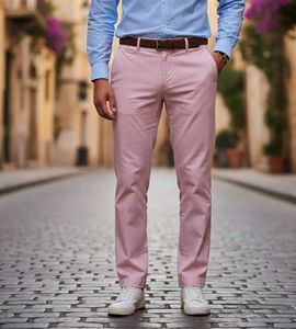 Pink Casual Pants