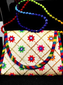 Jaipuri Mirror Work Sling Bag For Women