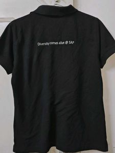 Black Polo Neck Tshirt