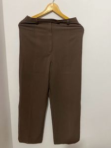 Brown Straight Leg Trousers