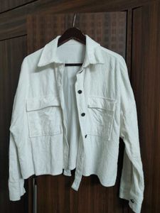 SALE 🛍️ Oversized Corduroy Jacket White