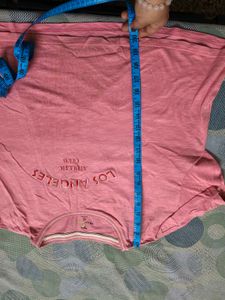 Pink Los Angeles Graphic Tee In XXL Size
