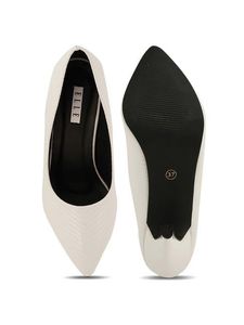 ELLE SOLID WHITE PUMPS