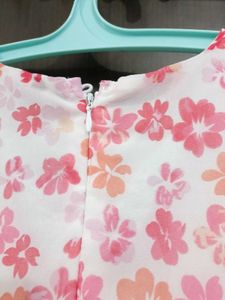 Flared Floral Dress