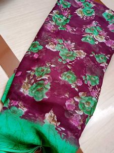 Floral Print Saree