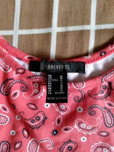 Forever 21 Paisley Crop Top