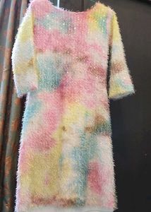 Pastel Fuzzy Dress