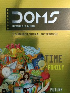 Doms A4 Spiral Notebook Ruled Sheet