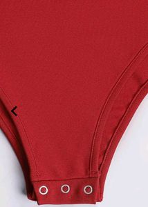 Neck Shoulder Tie-Up Backless Bodysuit