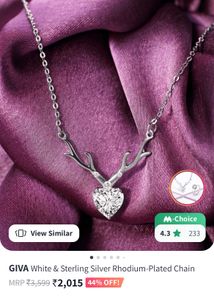 GIVA Silver Chain