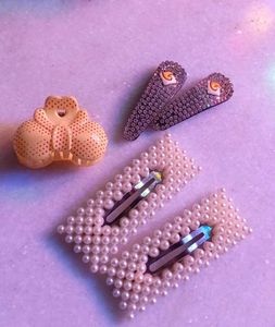 Pearl &amp; Rhinestone Hair Clips