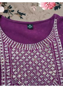 Purple  Kurta Set🫶