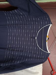 Aurelia Navy Blue Kurti with White Pants