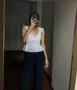 NEW LOOK Broderie White Tops