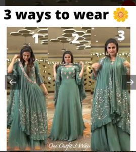 Fancy work designer gown