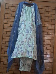 Muslin  Silk Kurta  Set