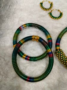 Necklace, Earrings &amp; Bangles Set