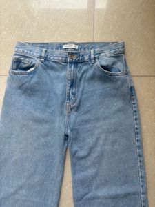 Pull &amp; Bear Mid Waist Blue Jeans