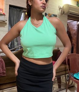 Cute Green Halter Top