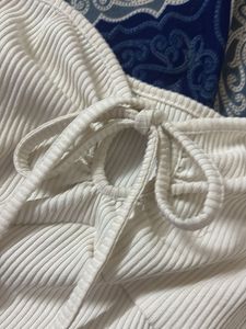 Cute White Long Sleeve Top