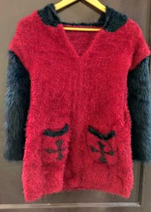 Never Used Hoody Furr Top
