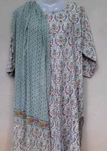 Pure Cotton Kurta Set Xxl( Bust 40-42)