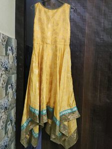 Zig Zag Pattern Flared Kurti