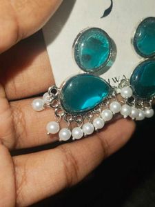 Teal Drop Earrings