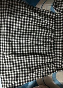 Gingham Puff Sleeve Dress