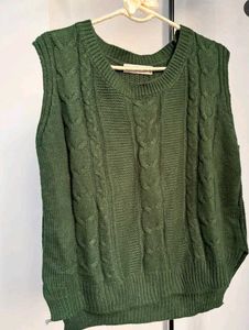 Knitted Green Vest