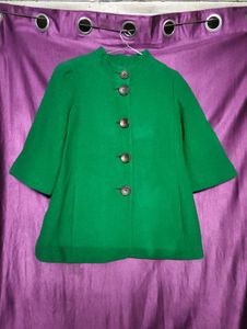 🌸Green Button-Down Coat