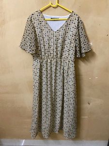 Abstract Print Dress