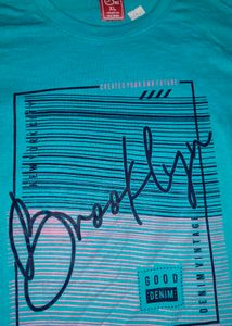 Blue Brooklyn Graphic Tshirt