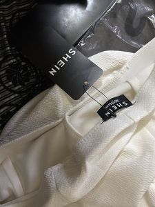 SHEIN SKORTS : textured side rushed asymmetrical h