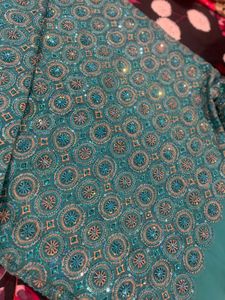 Chikankari Saree With Heavy Work
