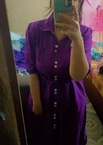 Purple Shirt Dress