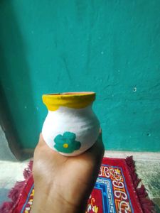 Hand-Painted Flower Pot