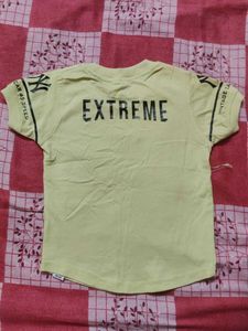 tshirt half denim pant set