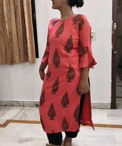 Coral Printed Kurti